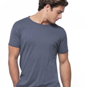 Ανδρικό T-shirt με ξέφτια κ/μ (tssea)